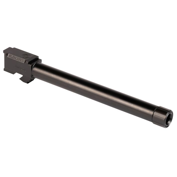 SilencerCo AC861 Threaded Barrel6.50" 9mm Luger, Black Nitride Stainless Steel, Fits Glock 17L