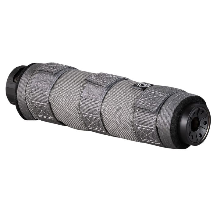 SilencerCo AC1982 High Temp Suppressor Cover 7.50" Gray Nylon
