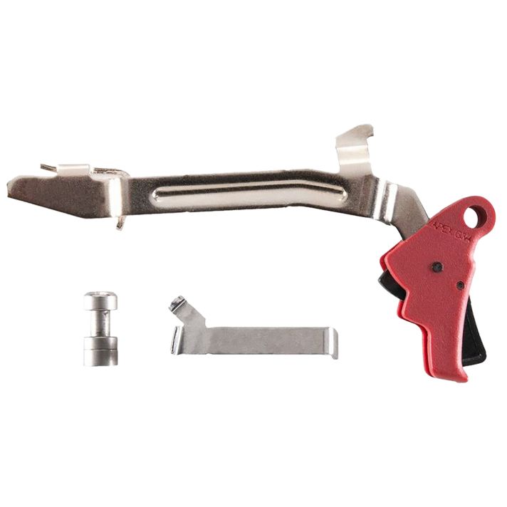 Apex Tactical 102P155 Action EnhancementSlim Red Drop-In Compatible w/Glock Gen3-4 17/19/22-27/31/32/33/34/35