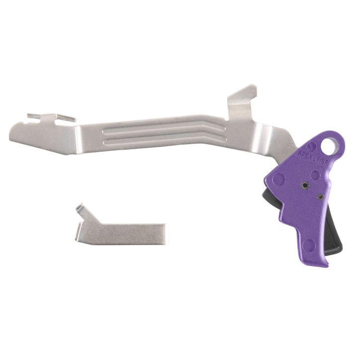 Apex Tactical 102P117PUR Action EnhancementSlim Purple Drop-In Compatible w/Glock 43/43X/48