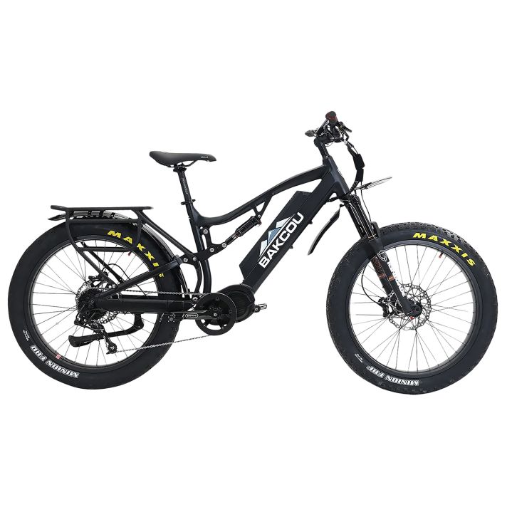 Bakcou E-bikes B-S17-B-B25 Storm 25 Medium Matte Black 17" w/Stand Over Height of 30.50" Frame, Sram 9sp, 40t Front & Sram 11-34t Rear Cassette Bafang M620 Ultra Motor