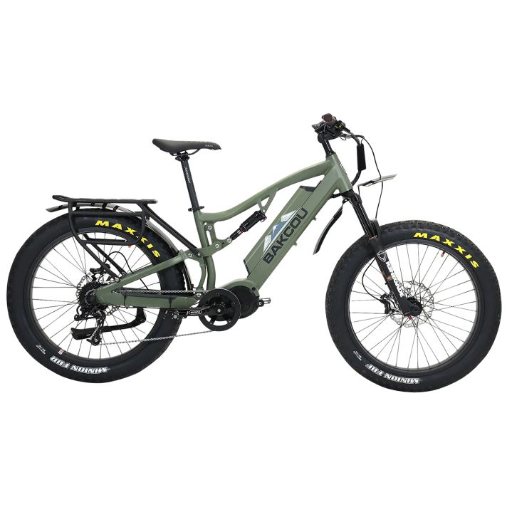 Bakcou E-bikes B-S17-G-B25 Storm 25 Medium Matte Black 17" w/Stand Over Height of 30.50" Frame, Sram 9sp, 40t Front & Sram 11-34t Rear Cassette Bafang M620 Ultra Motor