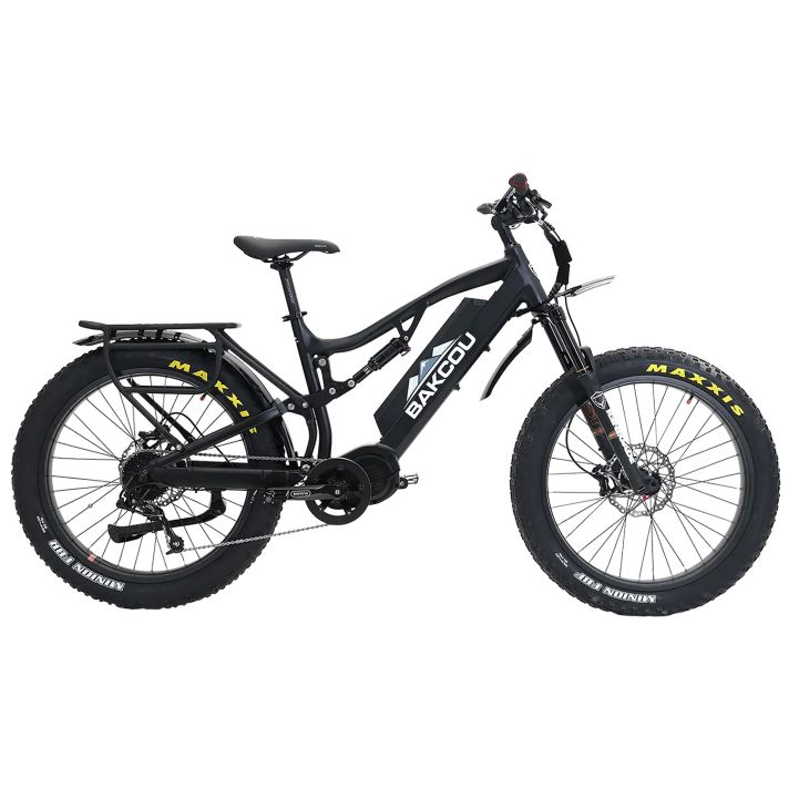 Bakcou E-bikes B-S19-B-B25 Storm 25 Large Matte Black 19" w/Stand Over Height of 30.50" Frame, Sram 9sp, 40t Front & Sram 11-34t Rear Cassette Bafang M620 Ultra Motor