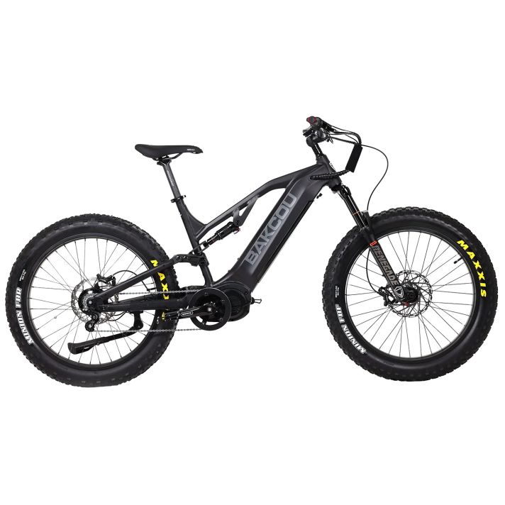 Bakcou E-bikes B-SCJ19-B21 Scout Jager Matte Black 19" Frame, Rohloff E-14 (500/14) Speed Hub BafangUltra Mid-Drive Motor