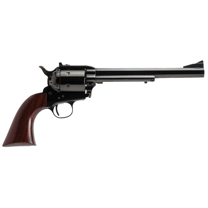 Cimarron CA360 Bad Boy44 Rem Mag 6 Shot 8" Blued Octagon/Rifled Steel Barrel, Blued Cylinder, Blued Steel Frame, Walnut Army Grip, Exposed Hammer