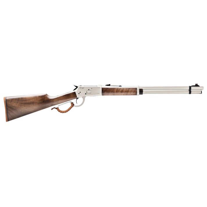 Gforce Arms GFLVR357SS SaddlehornFull Size 357 Mag 10+1 20" Stainless Steel Barrel & Aluminum Receiver, Turkish Walnut Fixed Stock