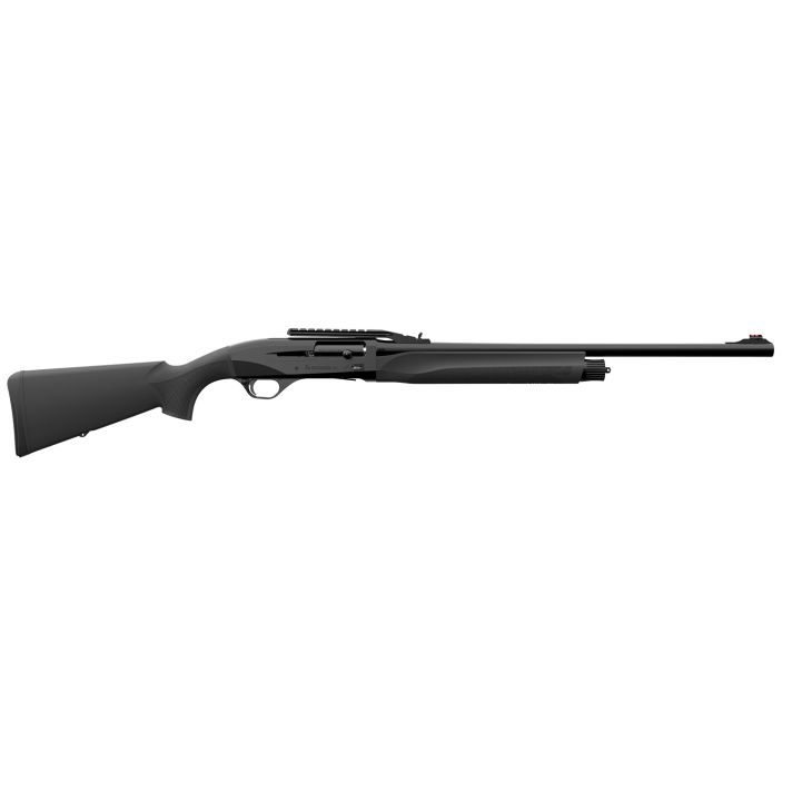 Retay USA GOR20SLBLK24 GordionSlug 20 Gauge 3" 4+1 24" Black Vent Rib Barrel, Stainless Aluminum Receiver, Fixed w/Pistol Grip Black Synthetic Stock
