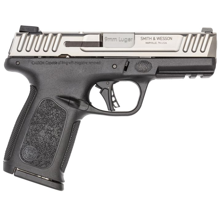 Smith & Wesson 13931 SD9 2.0Compact Frame 9mm Luger 16+1, 4" Stainless Steel Barrel, Satin Stainless Steel Serrated Slide, Black Polymer Frame w/Picatinny Rail, Black Textured Polymer Grip