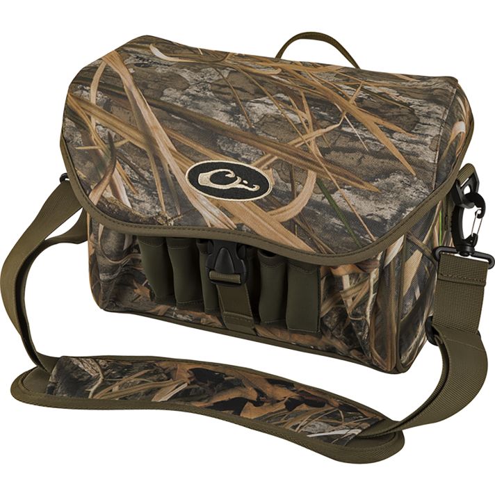 Drake Waterfowl DA1051022 Blind Bag Refuge Mossy Oak Shadow Grass Habitat HD-2 Duffle Bag Zipper Closure