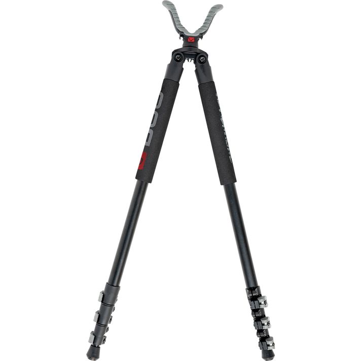 Bog-Pod 1100481 AdrenalineBipod, Black Aluminum with Foam Grip & Spiked Feet, USR Yoke, 360 Degree Rotation, 21-71" Vertical Adj.
