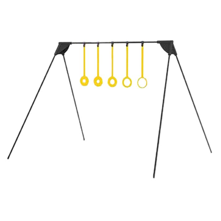 Caldwell 4002309 Ring Challenge Rimfire KYL Black/Yellow AR500 Steel Standing Includes 5 Rings