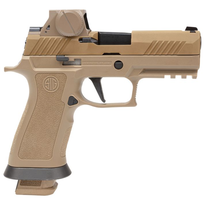 Sig Sauer M18X9RX M18X w/Optic Carry Frame 9mm Luger 21+1 3.90" Black Barrel Coyote PVD Optic Ready/Serrated Stainless Steel Slide & Polymer Frame w/Beavertail & Picatinny Rail, Sig ROMEOM17