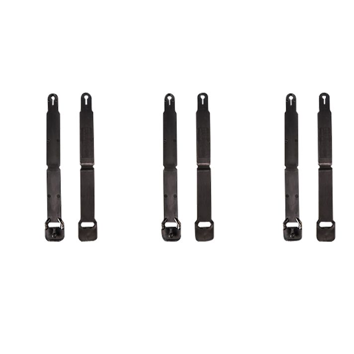 High Speed Gear 91SC12BK MOLLE ClipsShort, Black Injection Molded Fits MOLLE (12 Pack)