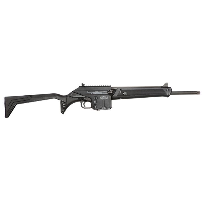 Kel-Tec SU16CBLK SU-16 Sport Utility Carbine 5.56x45mm NATO Caliber with 16" Barrel, 10+1 Capacity, Black Parkerized Metal Finish, Black Underfolding with Storage Compartment Stock Right Hand