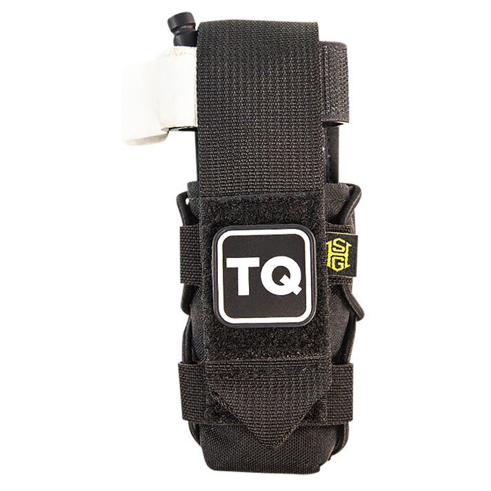 High Speed Gear 11TQ00BK TACOTourniquet Pouch, Black Nylon with Velcro Closure, Fits MOLLE, Compatible with Most Windlass-Style Tourniquets, Includes TQ Patch