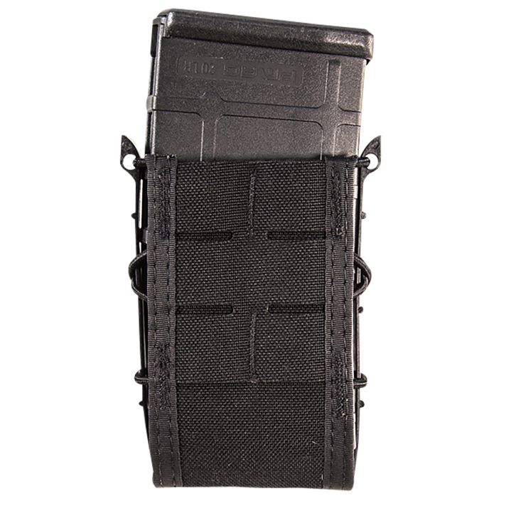 High Speed Gear 41TA00BK TACO Duty Single Rifle Mag Pouch, Black Nylon with MOLLE Exterior, Fits MOLLE & 2" Belt