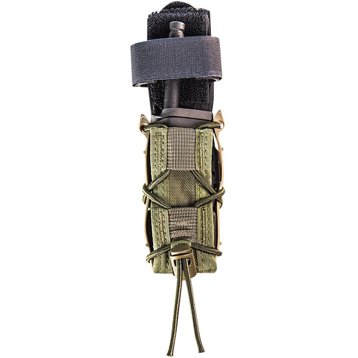 High Speed Gear 11PT00OD TACO Mag Pouch Single, OD Green Nylon, Mounts to MOLLE & 2" Wide Belts