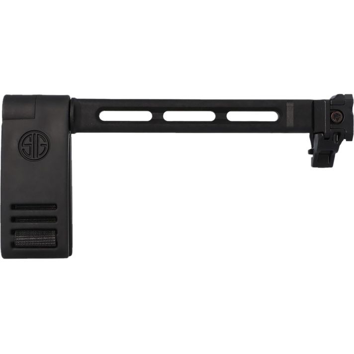 Sig Sauer 8901672 Pivoting Contour BraceBlack, Fixed/Folding with Locking Hinge, Mounts to 1913 Pic. Interface, Designed for Sig MCX/MPX