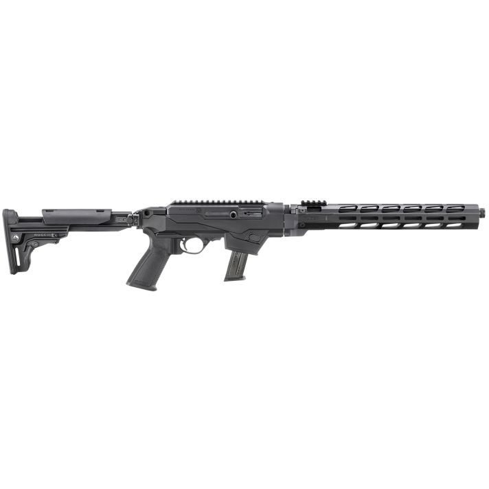 Ruger 19140 PC Carbine9mm Luger 17+1 16.12" Threaded/Fluted Barrel, Black, Reversible Folding Stock, M-LOK Handguard, Optics Mount