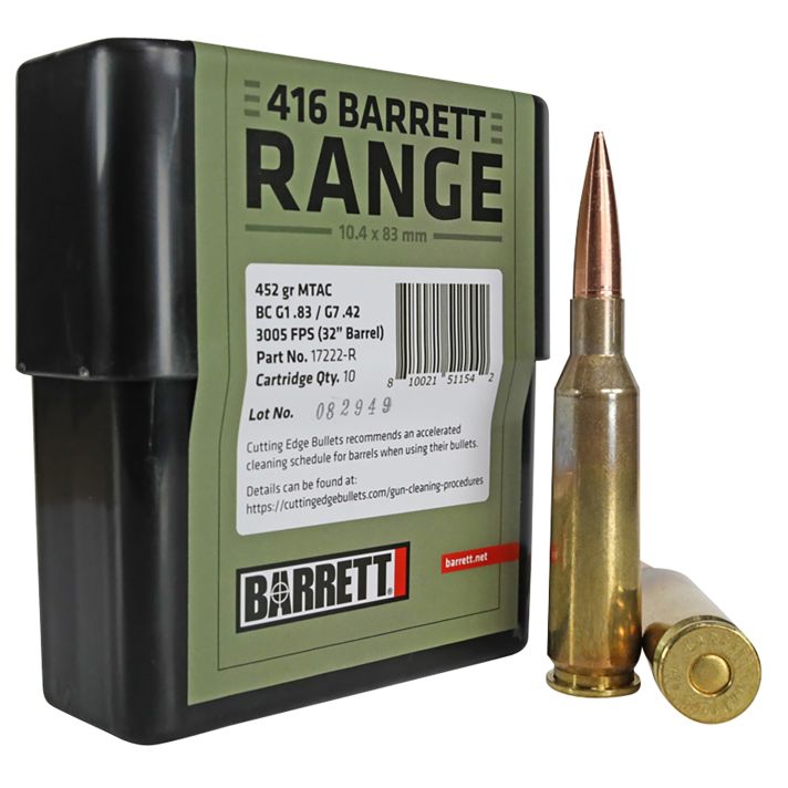Barrett 17222R Range416Barrett 450gr MTAC 10/Box