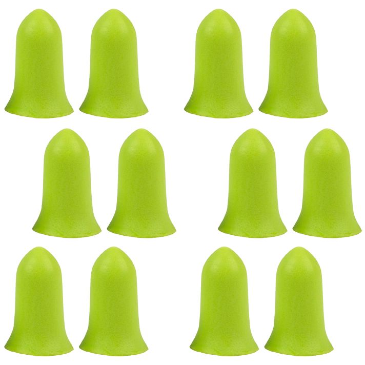 Allen 4136 Tapered Foam Ear Plugs 32 dB Lime Green 6 Pair