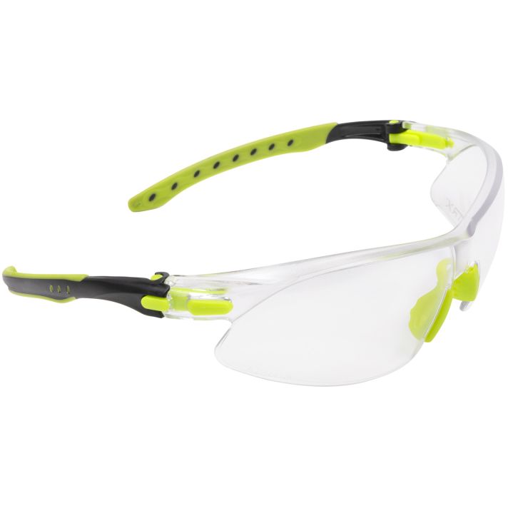 Allen 4140 Keen Safety Glasses Youth Clear Lens Lime Green Frame