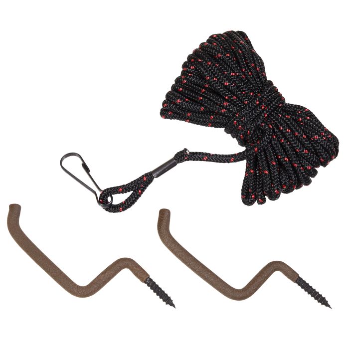 Allen 54 Bow & Gun Rope Treestand Black/Red 20' Long Includes 2 Hangers