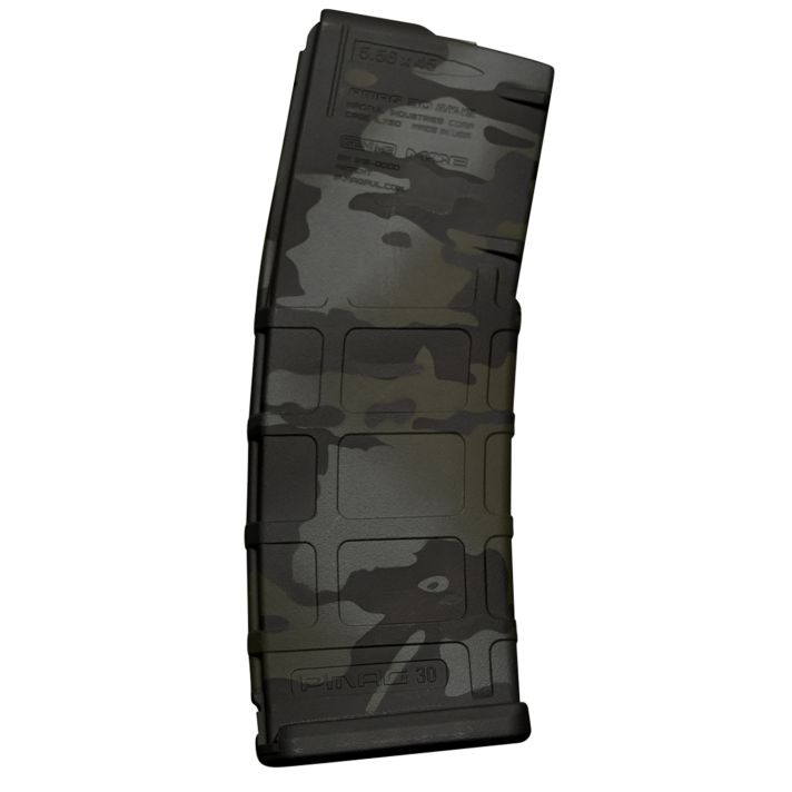 Weapon Works 228041 PMAG GEN M2 MOE 30rd 5.56x45mm NATO MultiCam Black Polymer Fits AR-15