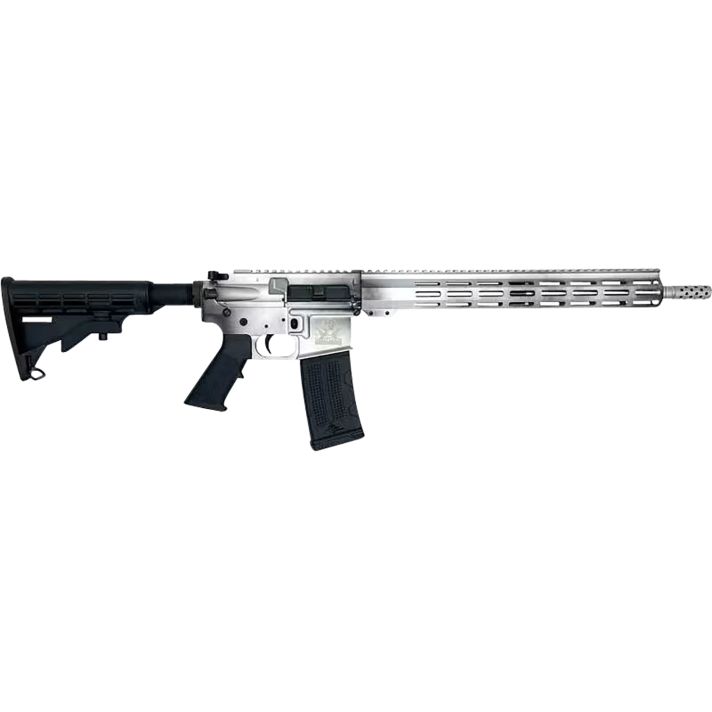 Great Lakes FirearmsAR-15223 Wylde 16" 30+1, Battleworn Aluminum Rec/15" Handguard, Black M4 Stock & A2 Grip, Muzzle Brake