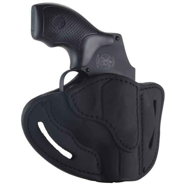 1791 Gunleather RVHX1SBLR RVHX-1OWB Size 01 Stealth Black Leather Belt Slide, J-Frame, Right Hand