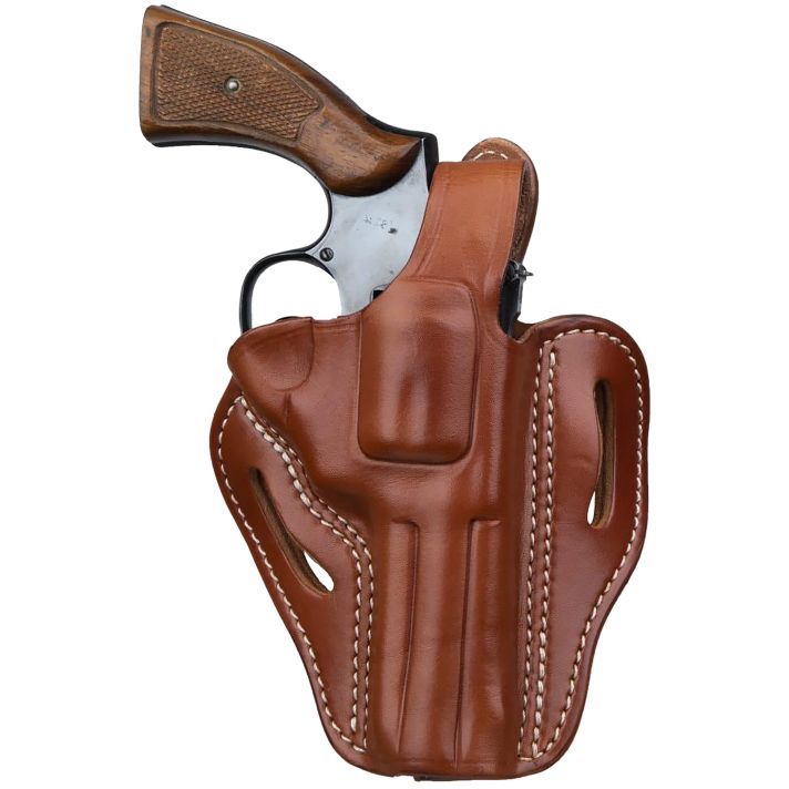 1791 Gunleather RVHX2CBRR RVHX-2OWB Size 02 Classic Brown Leather Fits Up to 4" Barrel, K/L-Frame, Belt Slide Right Hand