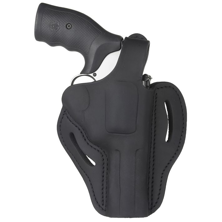 1791 Gunleather RVHX2SBLR RVHX-2OWB Size 02 Stealth Black Leather Fits Up to 4" Barrel, K/L-Frame, Belt Slide Right Hand