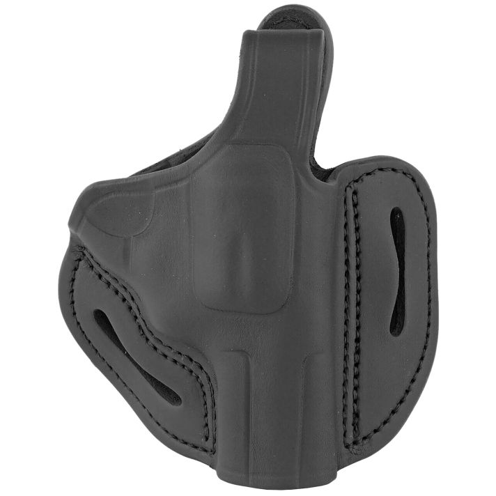 1791 Gunleather RVHX2SSBLR RVHX-2SOWB Size 02S Stealth Black Leather Fits Up to 3" Barrel, K/L-Frame, Belt Slide Right Hand