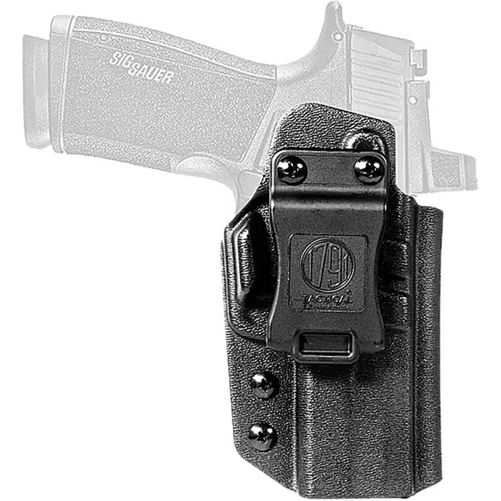 1791 Gunleather TACIWBP365XMBLKR TacticalIWB Black Kydex Compatible w/ P365-X MACRO Belt Clip Right Hand