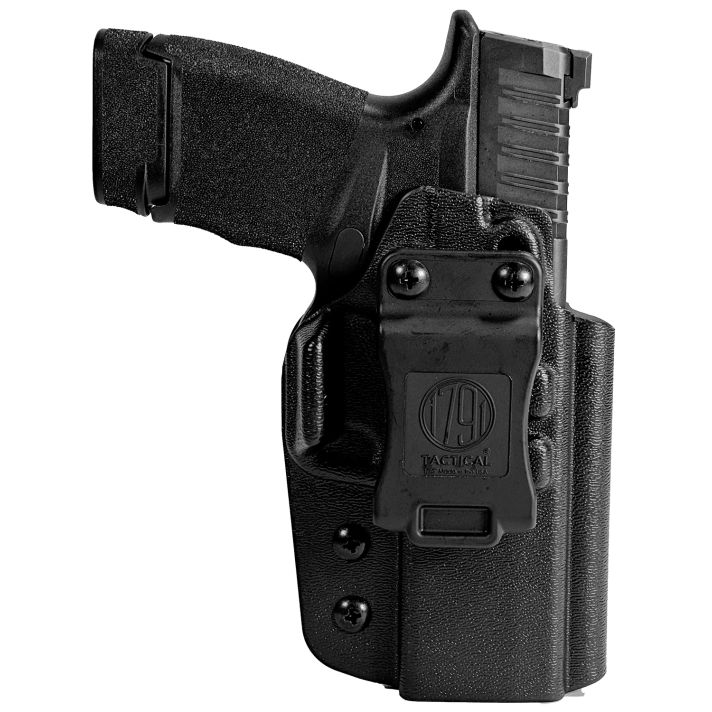 1791 Gunleather TACIWBHCPROBLKR TacticalIWB Black Kydex Compatible w/ Springfield Hellcat Pro Belt Clip Right Hand