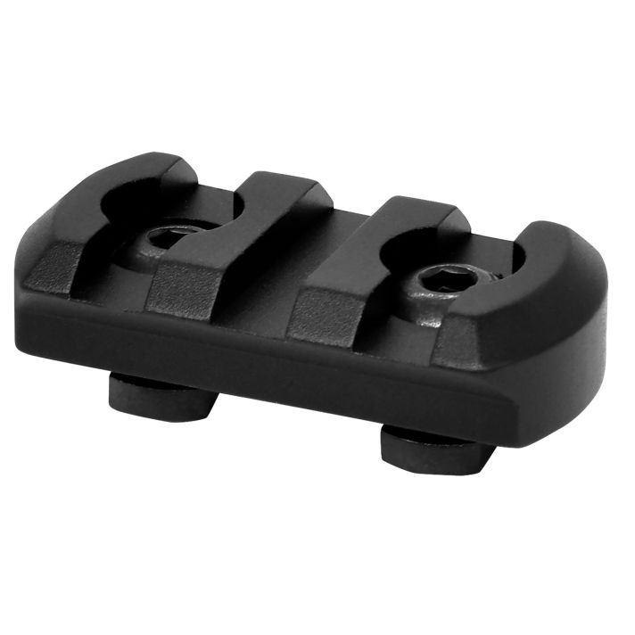 Warne 6201M M-LOK 3 Slot Black Anodized Aluminum
