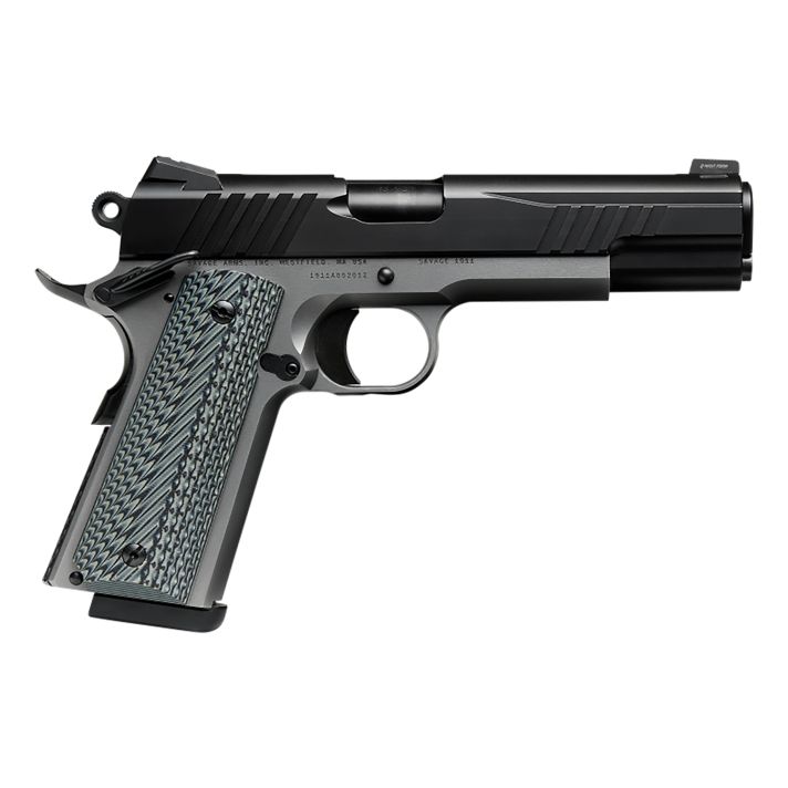Savage Arms 67206 1911 Government 9mm Luger 10+1 5" Black Stainless Steel Barrel, Black Nitride Serrated Stainless Steel Slide, Stainless Steel Frame w/Beavertail, Black/Gray VZ Grip