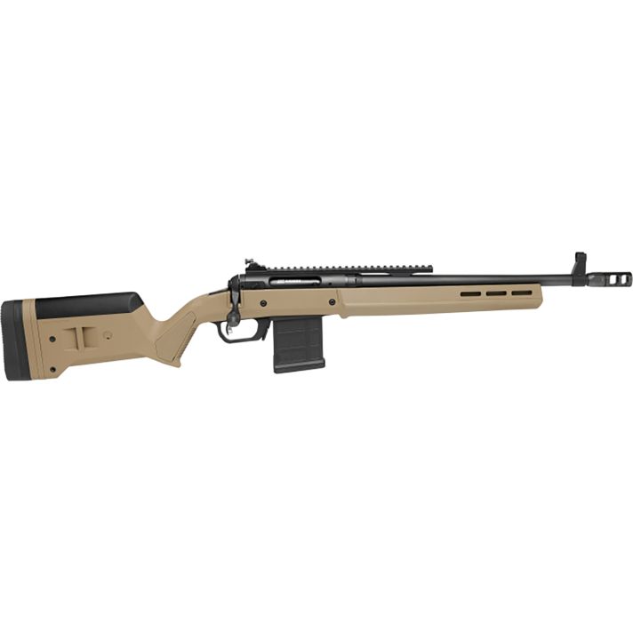 Savage Arms 58189 110 Scout Full Size 308 Win 10+1 16.50" Matte Black Threaded Barrel, Picatinny Rail Carbon Steel Receiver, Flat Dark Earth Magpul Hunter Synthetic Stock