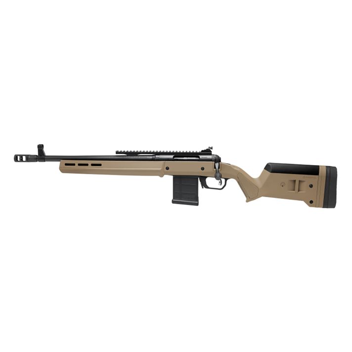 Savage Arms 58197 110 Scout Full Size 308 Win 10+1 16.50" Matte Black Threaded Barrel, Picatinny Rail Carbon Steel Receiver, Flat Dark Earth Magpul Hunter Synthetic Stock, Left Hand
