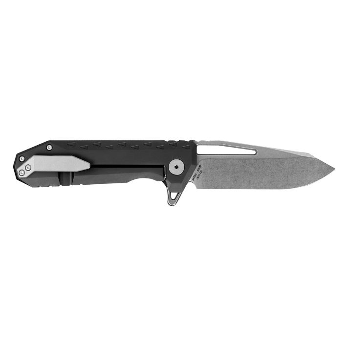 Southern Grind SG09030012 Penguin3.50" Folding Drop Point Plain Stonewashed CPM S90V Blade, 4.63" Black Titanium Handle