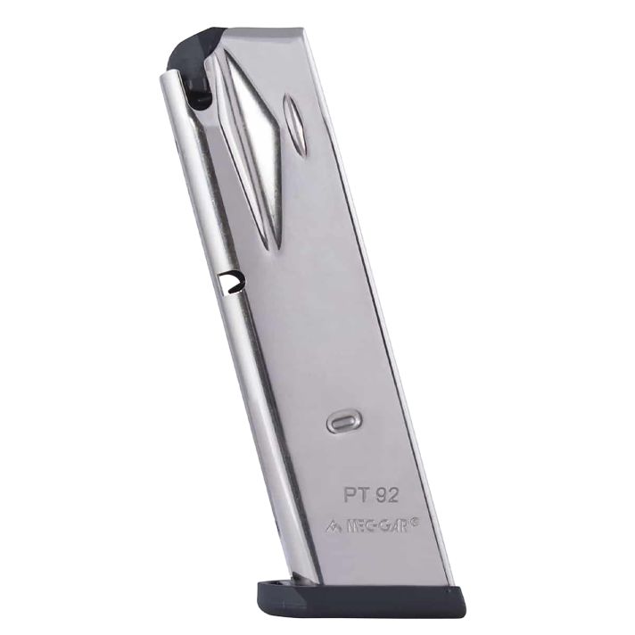 Mec-Gar PT9215N Taurus PT92/9915rd 9mm Compatible w/ Taurus PT92/99 Nickel