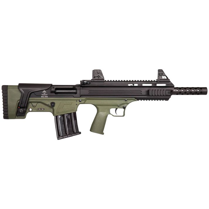 ATI ATIG20BDG Bulldog20 Gauge Semi-Auto 3" 5+1 18.50" Black Steel Barrel, Black Aluminum Receiver, Picatinny Mount, Green Fixed Bullpup Stock