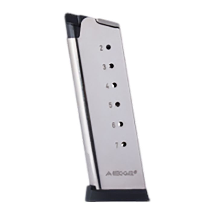 Mec-Gar MGCO4507NPF 1911 Officers7rd 45 ACP Nickel Carbon Steel