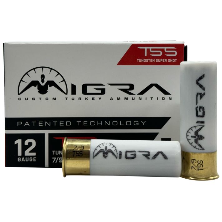Migra Ammunitions T1279200 TSS Turkey12Gauge 3" 2oz 7/9Shot 5 Per Box/10 Case