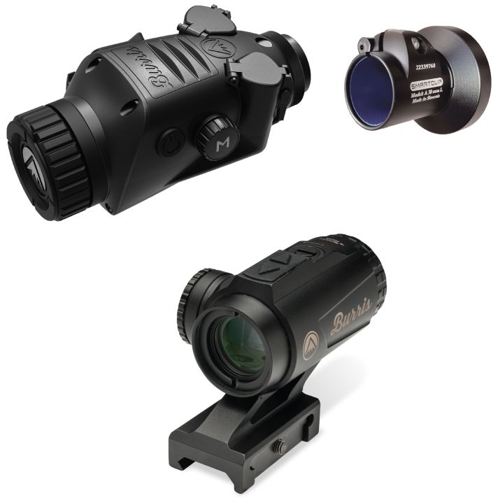 Burris 300675 BTC 35 V2 RT3 Combo Thermal Clip On/Handheld/Mountable Matte Black 1-4x35mm Multi Reticle 400x300, 50Hz Resolution Zoom 1x/2x/4x, Includes SS#120623