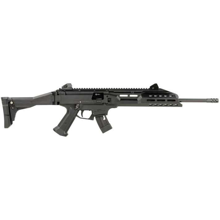 CZ-USA 91368 Scorpion EVO 3 22 LR 10+1 16" Black Threaded Steel Barrel, Picatinny Rail Receiver, M-LOK Handguards, Black Folding/Telescoping Stock, Black Polymer Grips