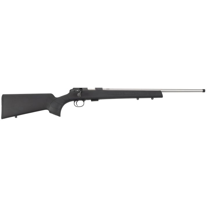 CZ-USA 02395 CZ 457 American 22 LR 5+1 20" Stainless Steel Threaded Barrel, American Style Black Synthetic Stock