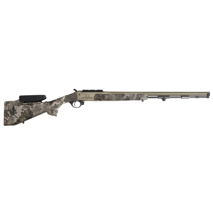 Traditions CR846604534B NitroFire Pro 50 Cal 209 Primer Tungsten Cerakote 26" Fluted/Threaded w/VAPR twist Barrel, Drilled & Tapped Receiver, Veil Alpine Adj Cheek Piece & LOP Synthetic Stock