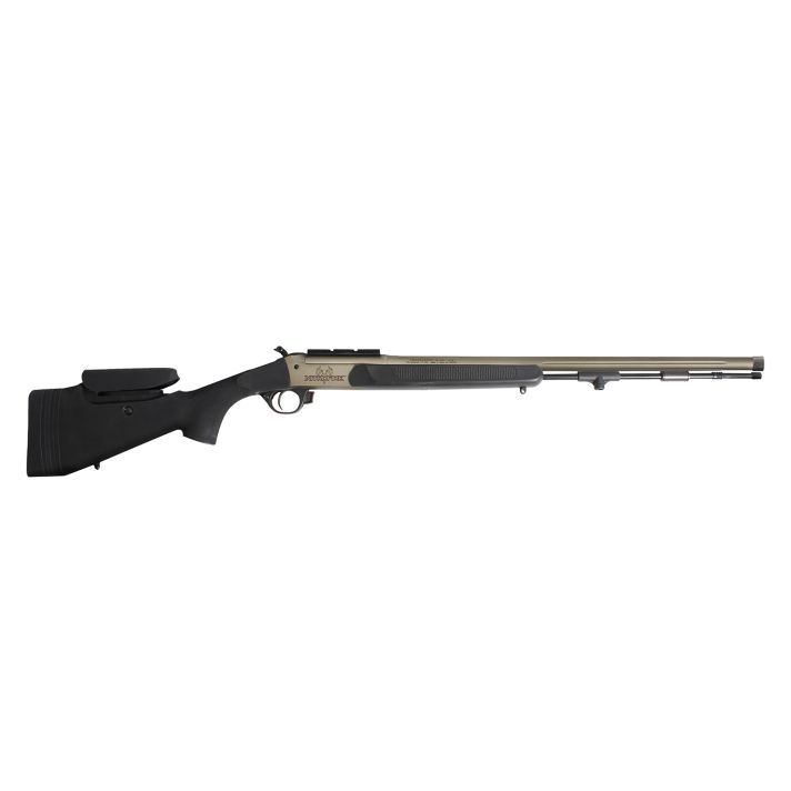 Traditions CR84660450B NitroFire Pro 50 Cal 209 Primer Tungsten Cerakote 26" Fluted/Threaded w/VAPR twist Barrel, Drilled & Tapped Receiver, Black Adj Cheek Piece & LOP Synthetic Stock