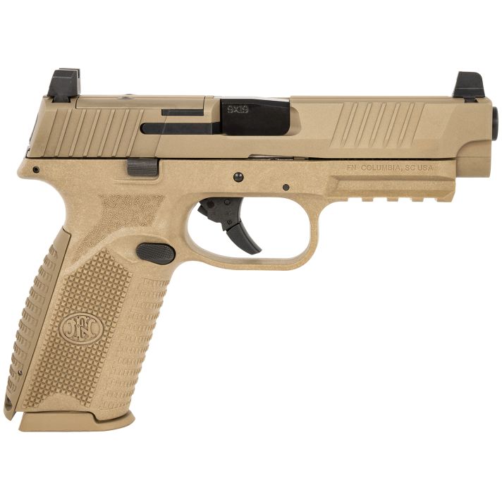 FN 66100722 509 MRD 9mm Luger 17+1 Black Flat Dark Earth PVD Flat Dark Earth